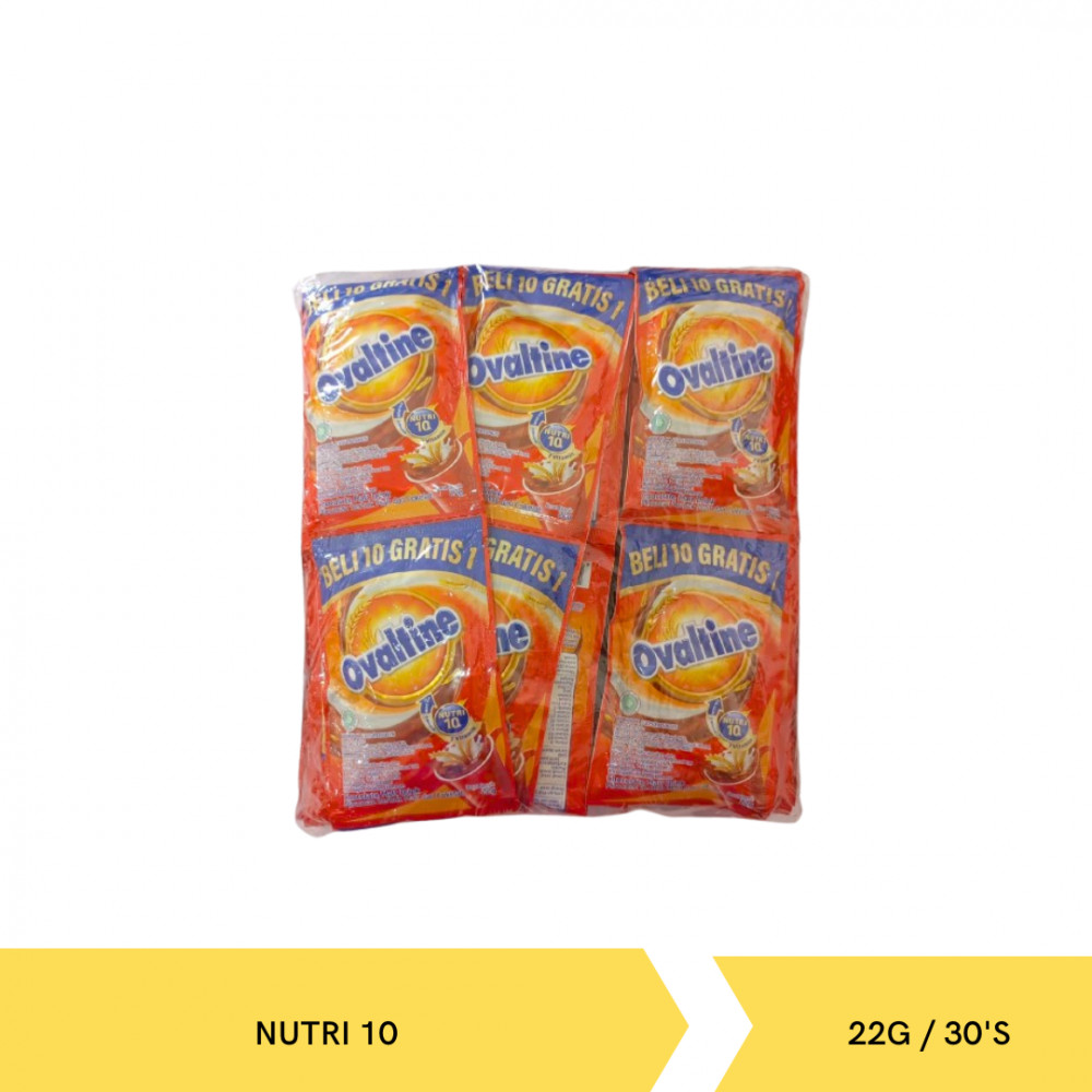 OVALTINE NUTRI 10 22G/30`S X  8