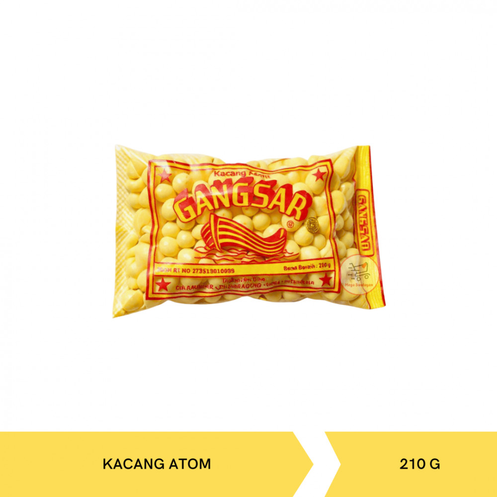 GANGSAR KACANG ATOM 210G X 20
