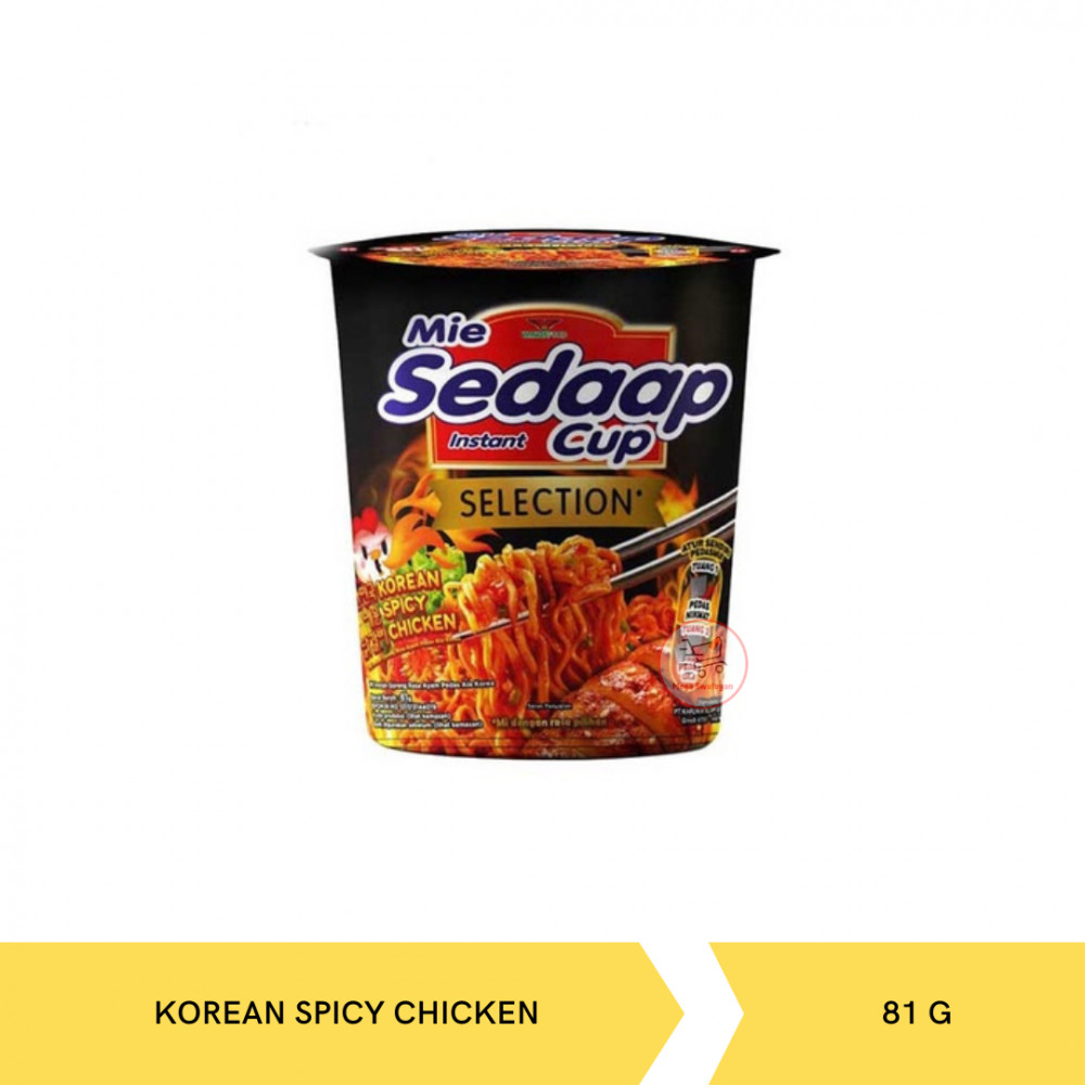 SEDAAP MIE KOREAN SPICY CHICKEN CUP 81G X 12