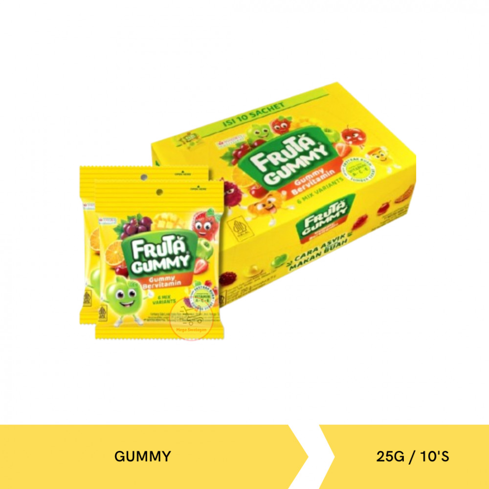 FRUTA GUMMY 25G/10`S X  6