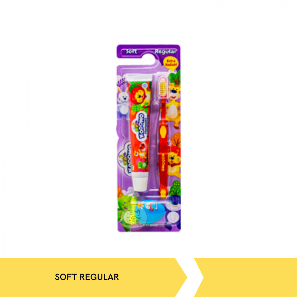 KODOMO T.BRUSH&PASTE REGULAR 2IN1