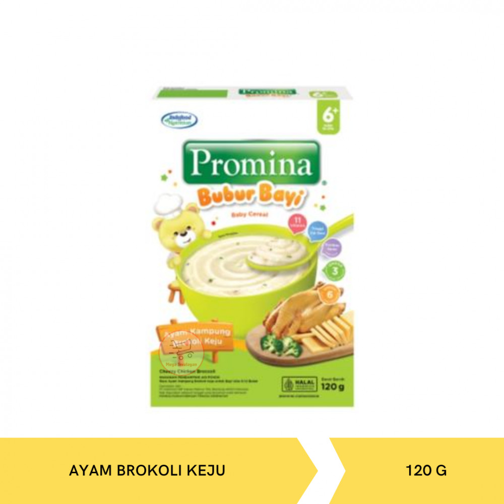 PROMINA BUBUR 6+ AYAM BROKOLI KEJU 120G