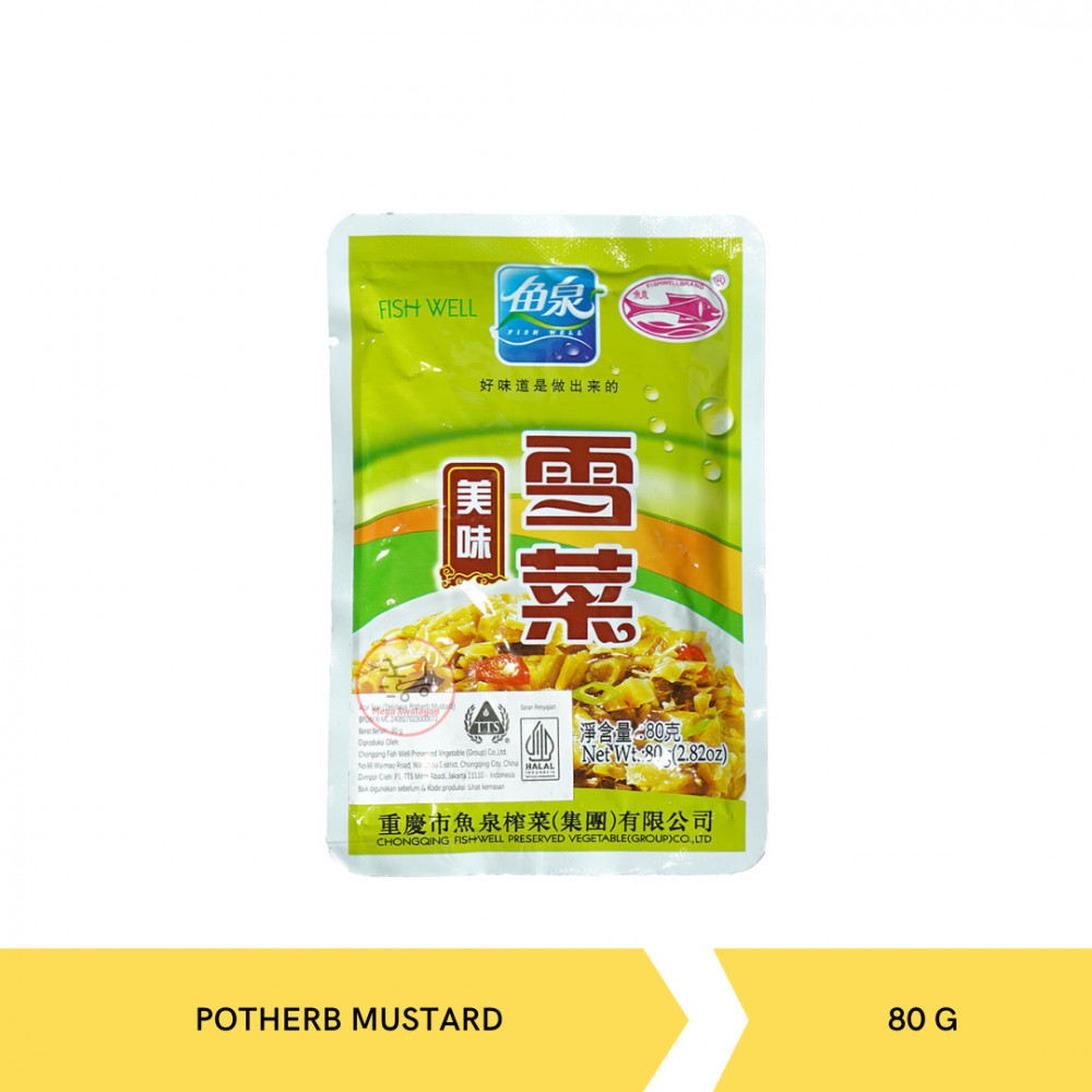 FISH WELL DELICIOUS POTHERB MUSTARD 80GX 80