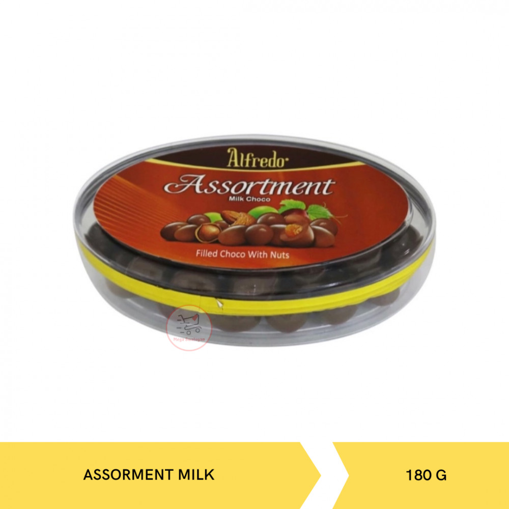 ALFREDO OVAL ASSORTMENT MILK 180GX30