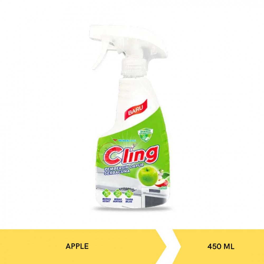 CLING PEMBERSIH DAPUR APPLE FANTASY PUMP 450ML X 12
