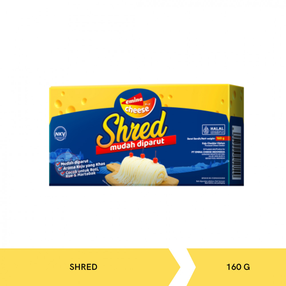 EMINA CHEESE SHRED 160G