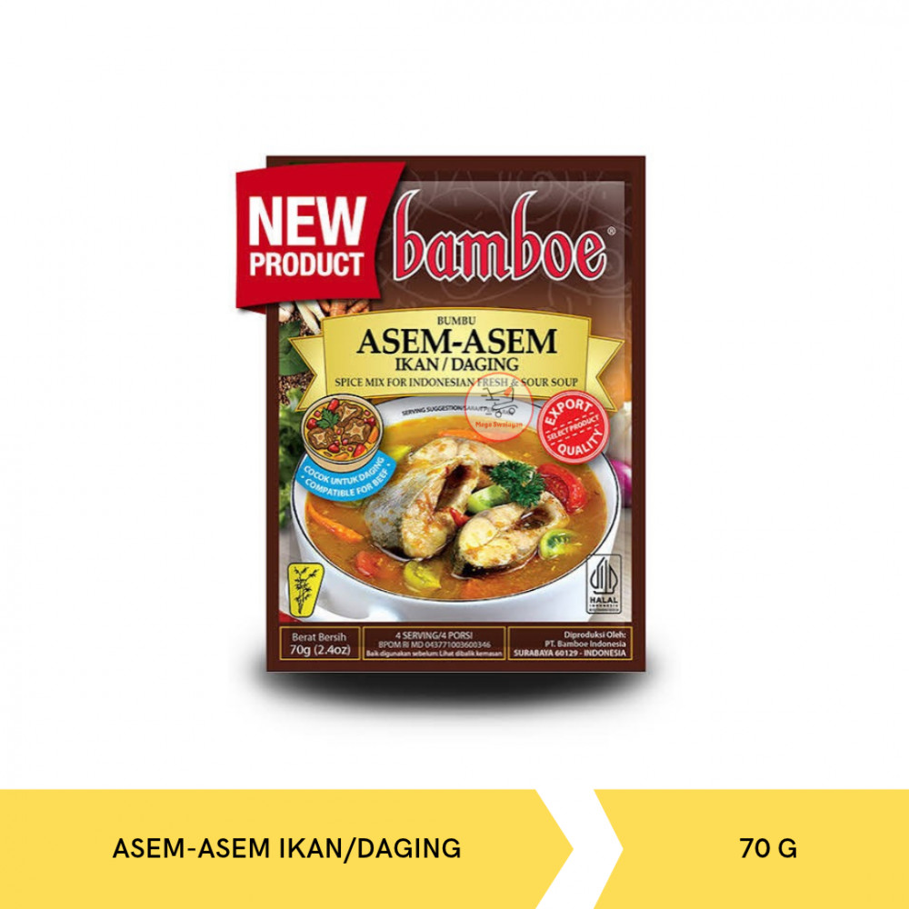 BAMBOE BUMBU ASEM-ASEM IKAN/DAGING 70G X 24