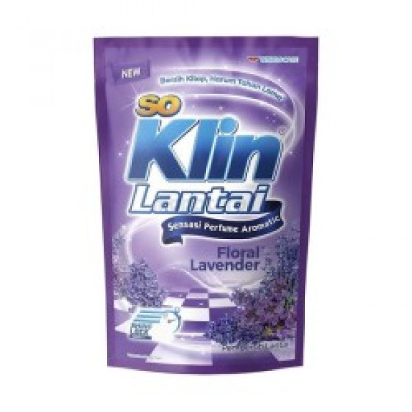SOKLIN FLOOR FLORAL LAVENDER POUCH 1.6L X 6