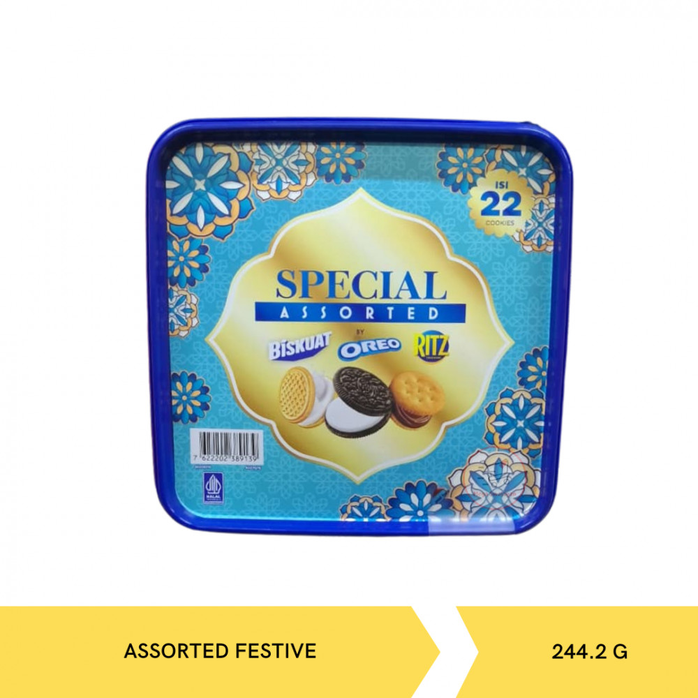 KRAFT OREO ASSORTMEN FESTIVE PAIL 244.2GX6