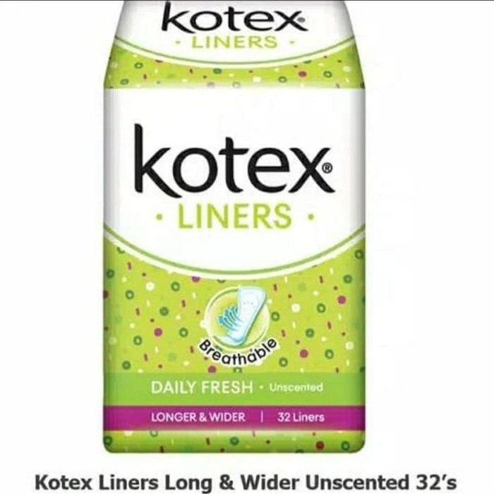 KOTEX LINER DAILY FRESH L&W 32`S X 24