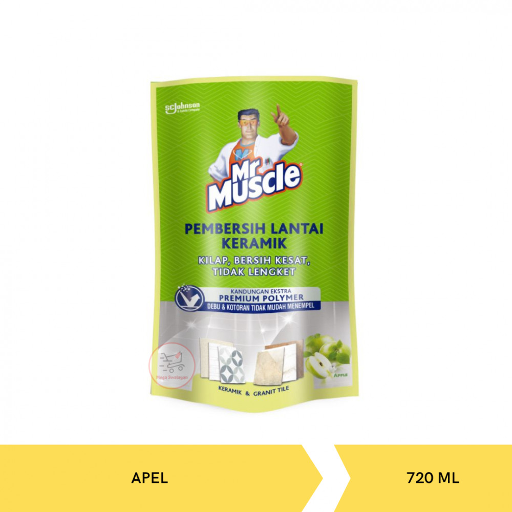 MR MUSCLE FLOOR KERAMIK APEL POUCH 720ML X 12