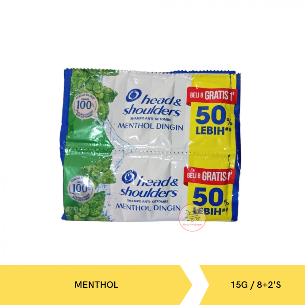 HEAD&SHOULDERS SHP C.MENTHOL BANDED 15G /8+1`S