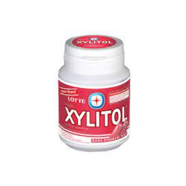 LOTTE XYLITOL STROBERI MINT BTL 55.1G X 6