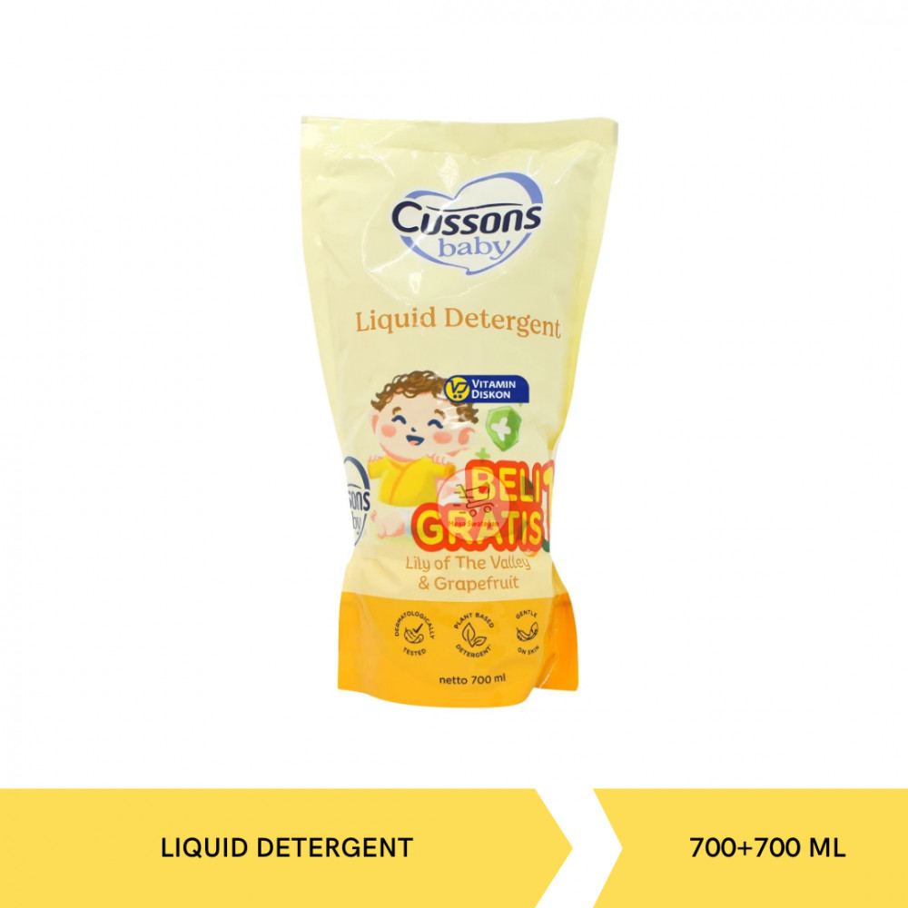 CUSSONS BABY LIQ DET POUCH 700+700ML X 6