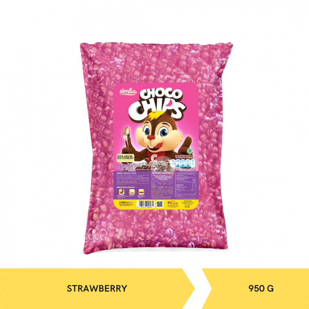 SIMBA CHOCO CHIP STRAW BULKY 950GX2