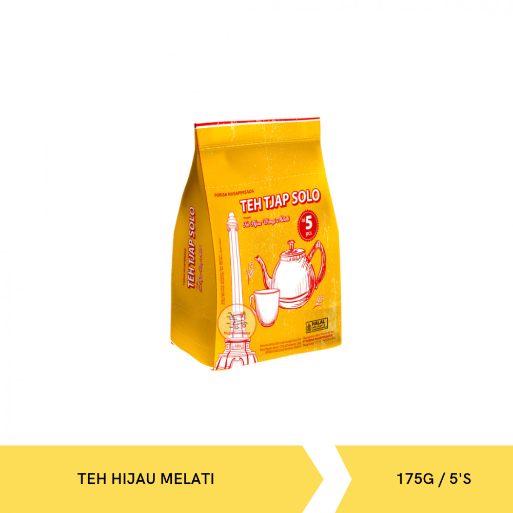 TEH TJAP SOLO TEH HIJAU MELATI BAG 175G/5`S X 40