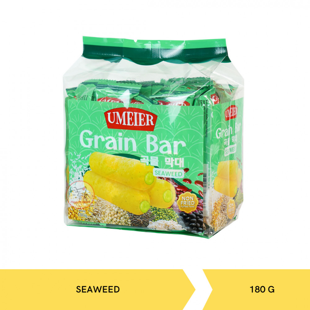 UMEIER GRAIN BAR SEAWEED 180GX20