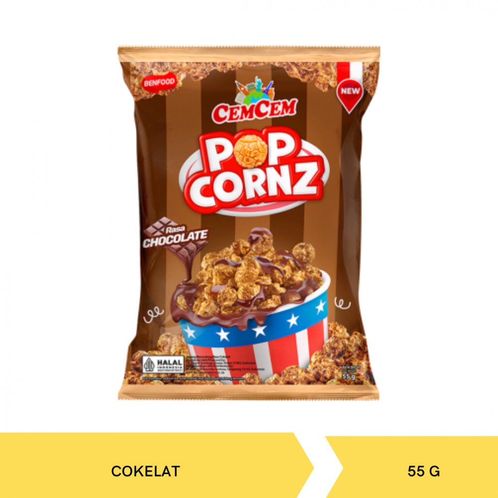 Mega Swalayan - CEMCEM POPCORNZ CHOCO 55G X 30