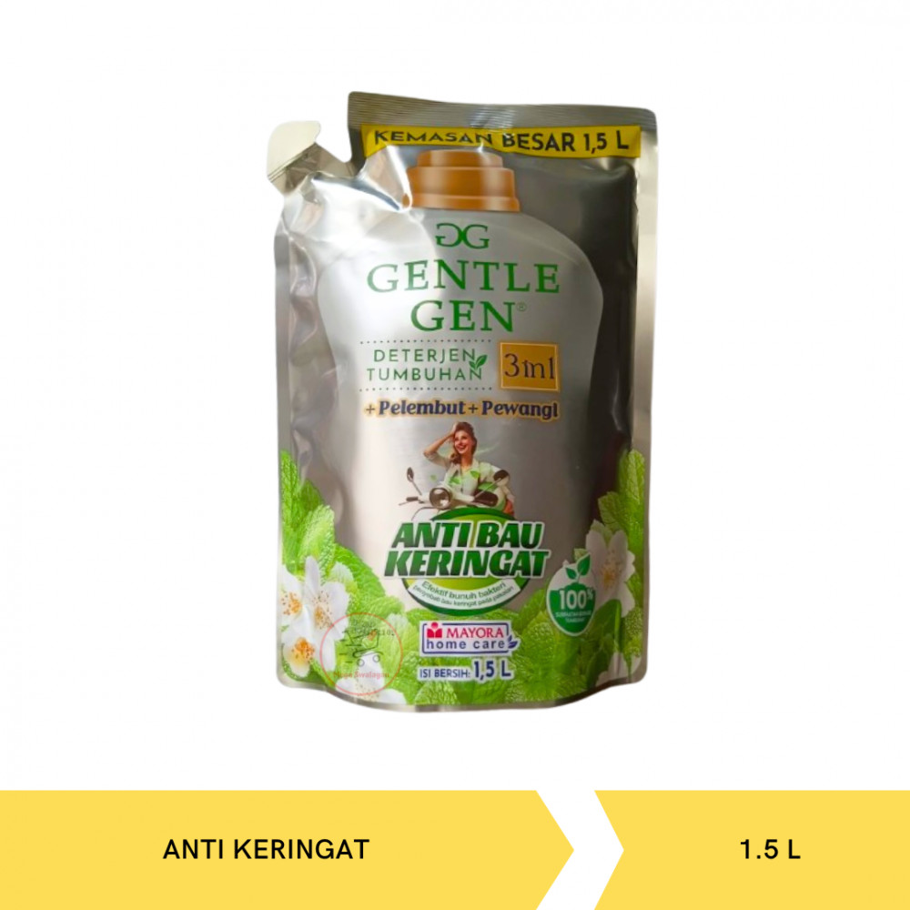 GENTLE GEN LIQ DET ANTI KERINGAT 1.5L X 6