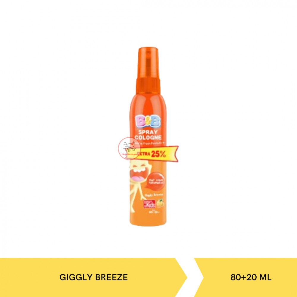 B&B SPRAY COL GIGGLY BREEZE 80+20ML X 36