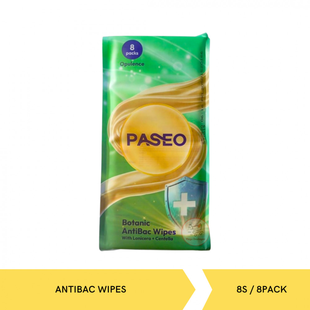 PASEO OP BOTANICAL AB WIPES 8S/8PACK X 16
