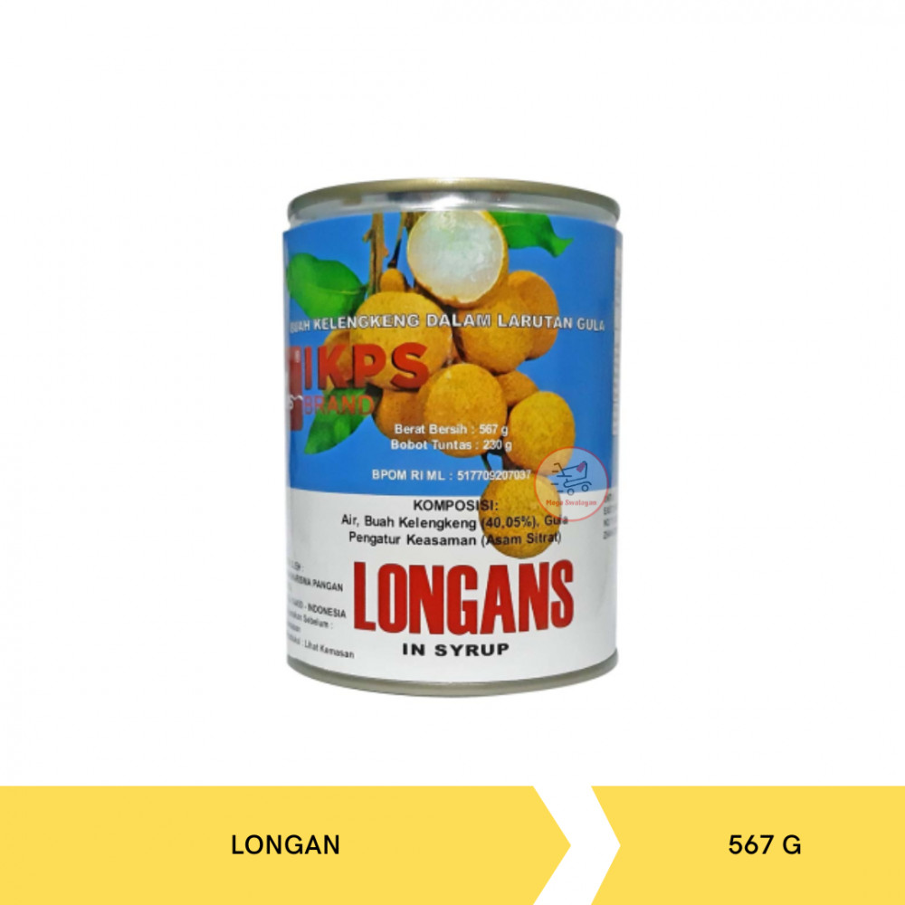 IKPS BRAND LONGAN IN SYRUP 567G X 12