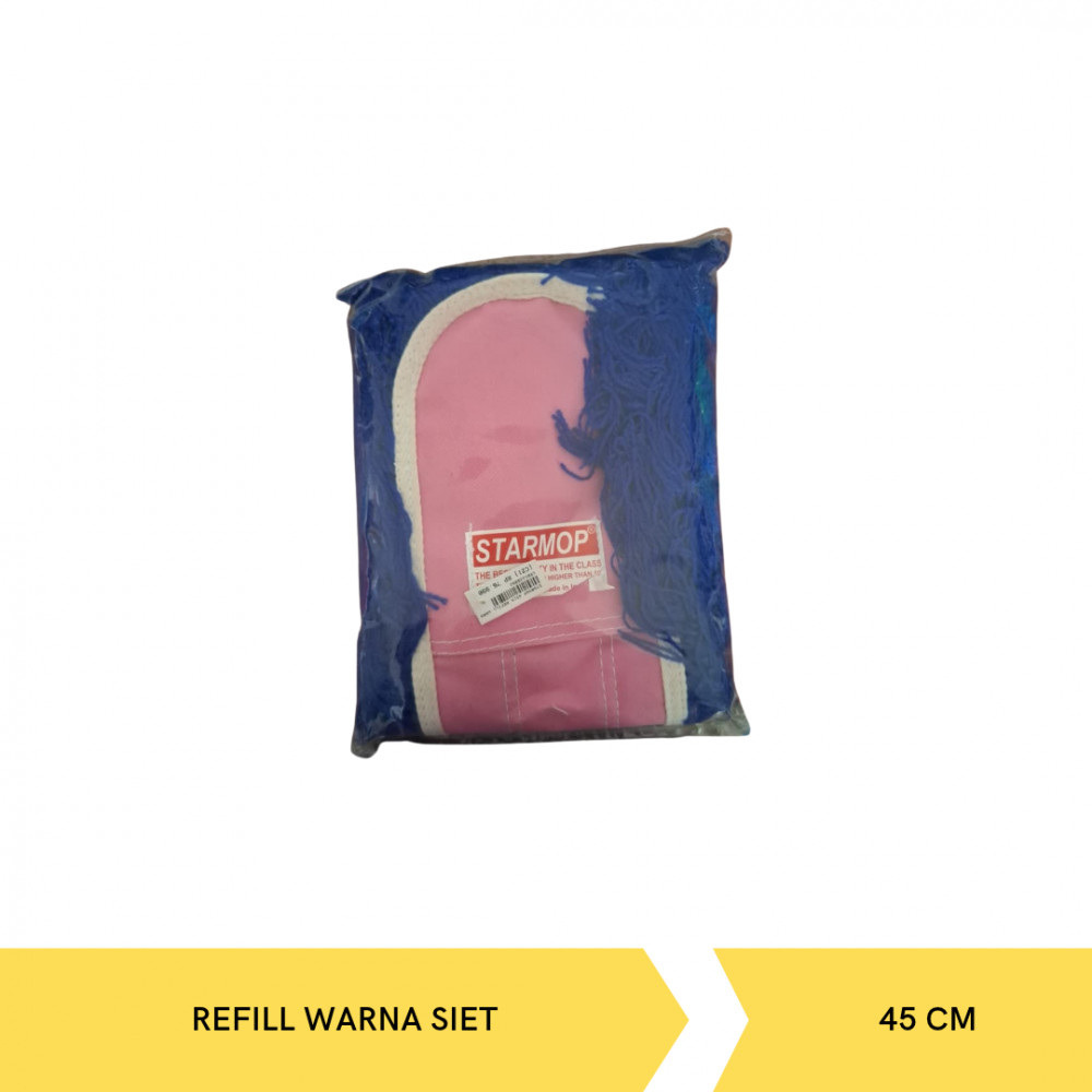 STARMOP 45CM REFILL WARNA SIET