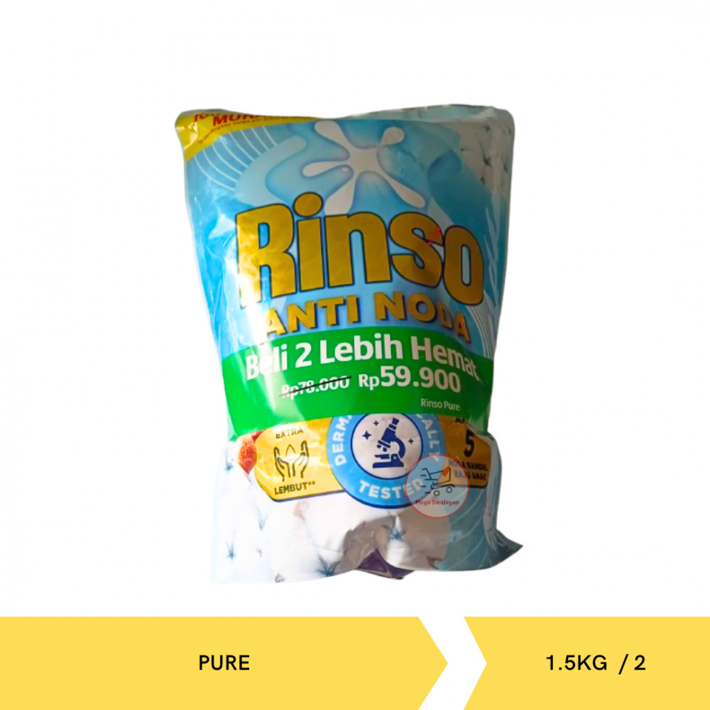 RINSO AN LIQ PURE BANDED 1.5KG/2`S X 3