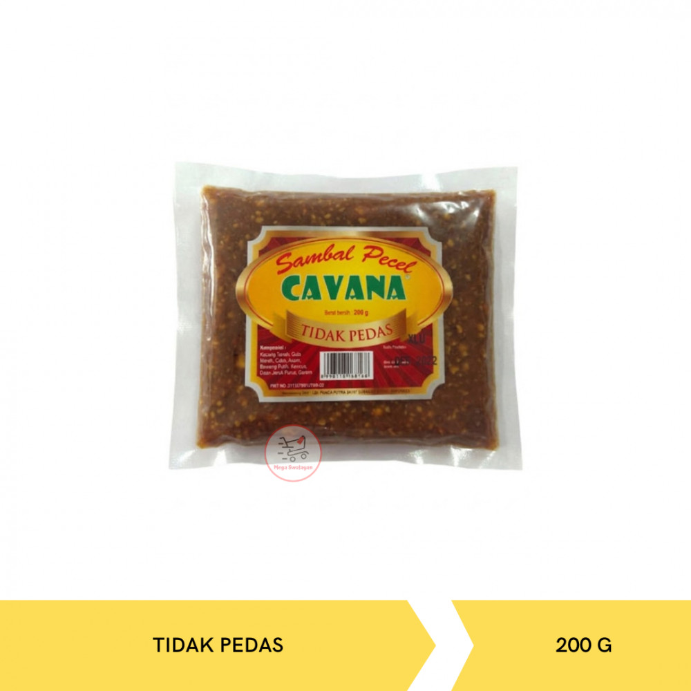 CAVANA SAMBAL PECEL TIDAK PEDAS 200G X 30