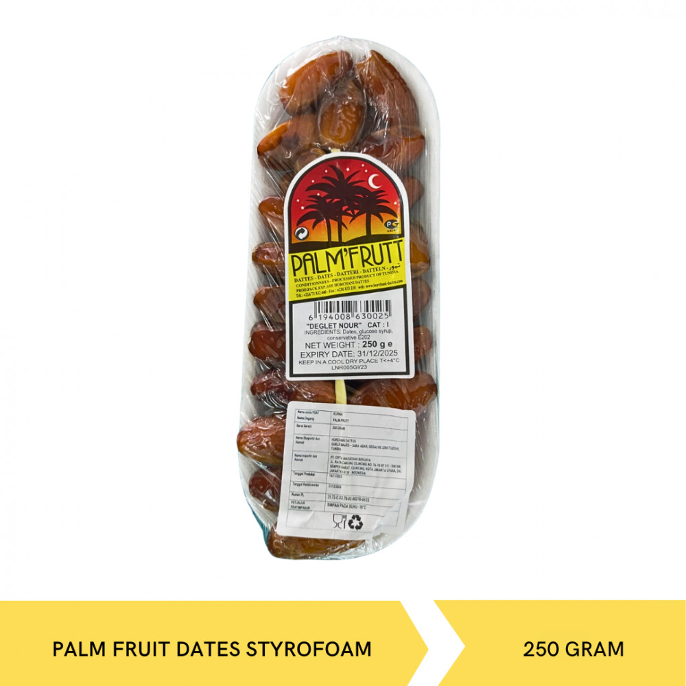 PALM FRUIT DATES STYROFOAM 250G X 24