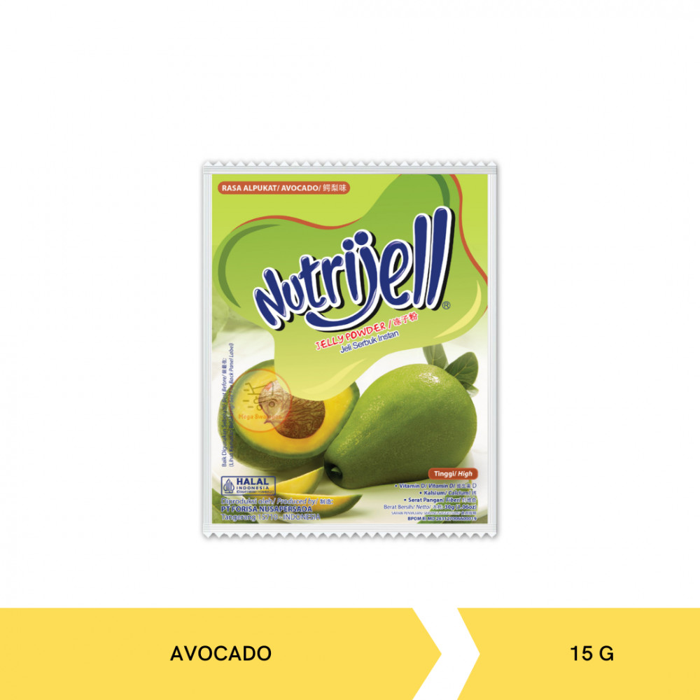 NUTRIJELL JELLY AVOCADO 15G X 12