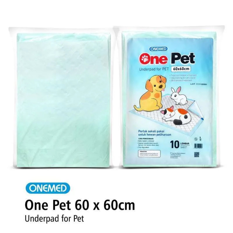 ONEMED ONE PET UNDERPAD FOR PET 60 X 60CM 10`S