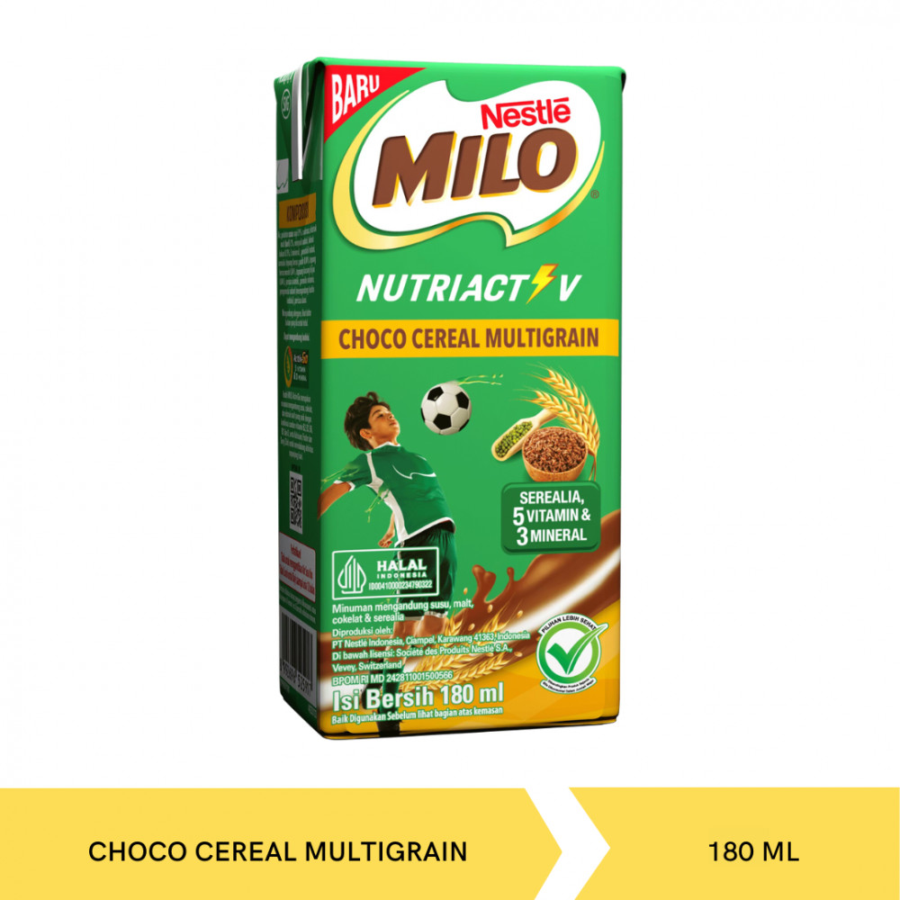 MILO UHT CHOCO CEREAL MULTIGRAIN 180MLX 36