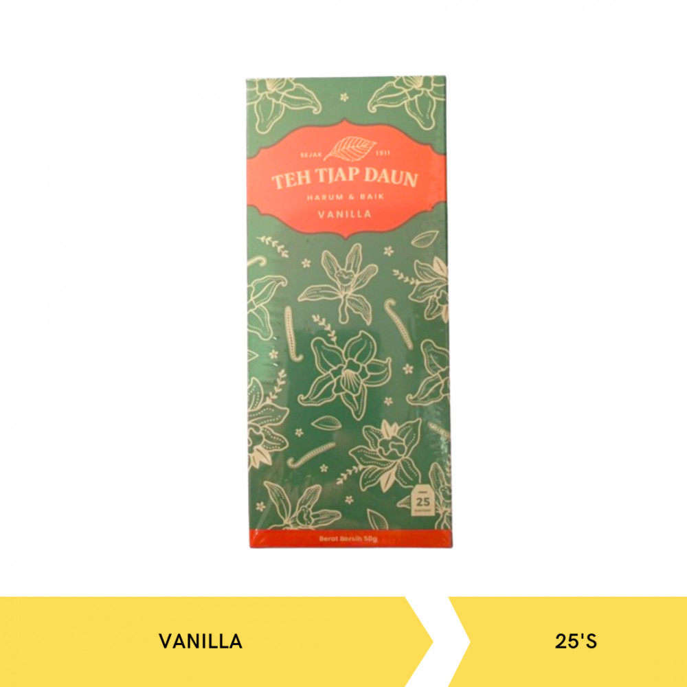 TJAP DAUN TEH CELUP VANILLA 25`S X 48