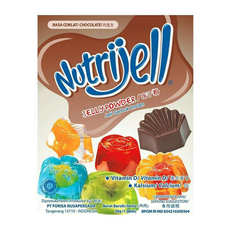 NUTRIJELL JELLY CHOCO 30G X12