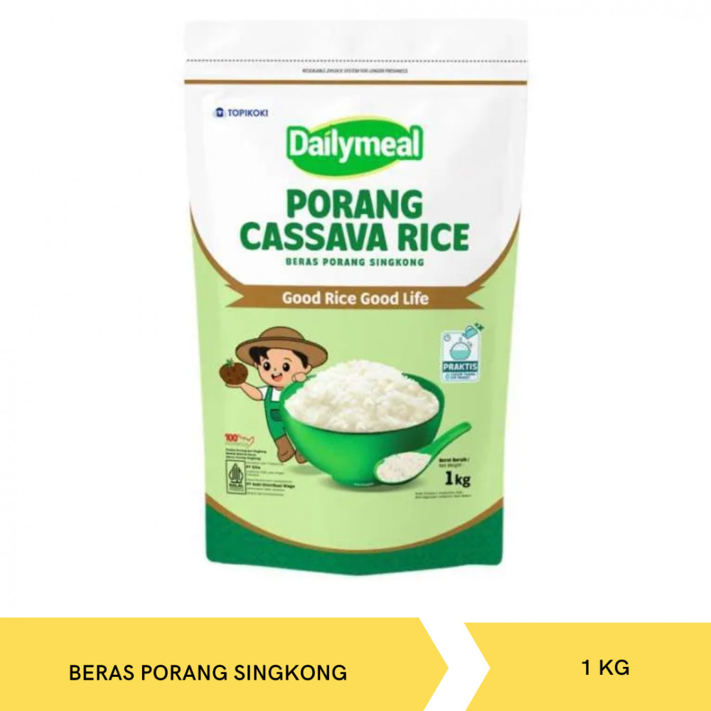 DAILYMEAL PORANG CASSAVA RICE 1KGX12