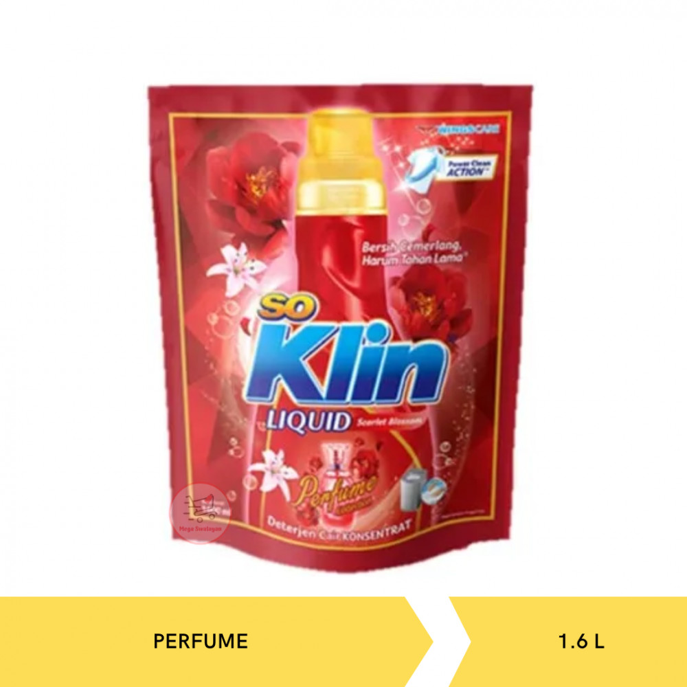 SOKLIN LIQ DET PERFUME POUCH 1.5L X 6