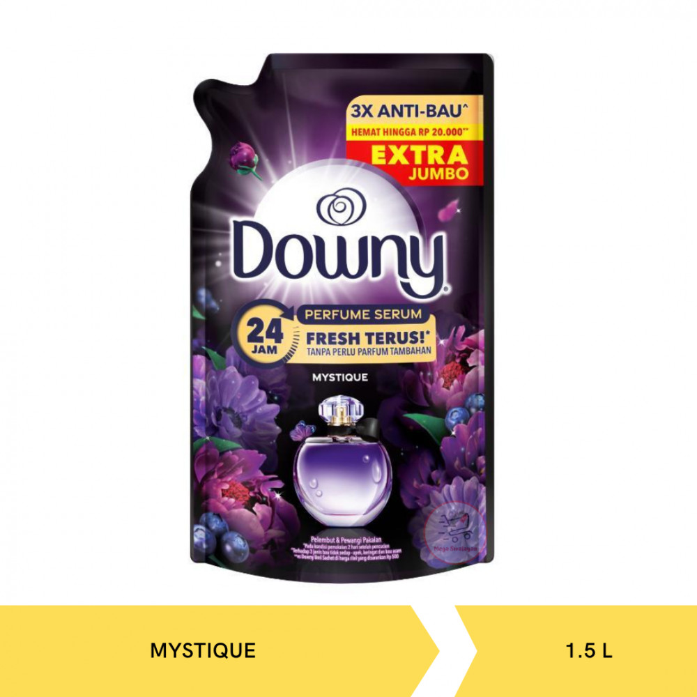 DOWNY PELEMBUT MYSTIQUE POUCH 1.5L X 6