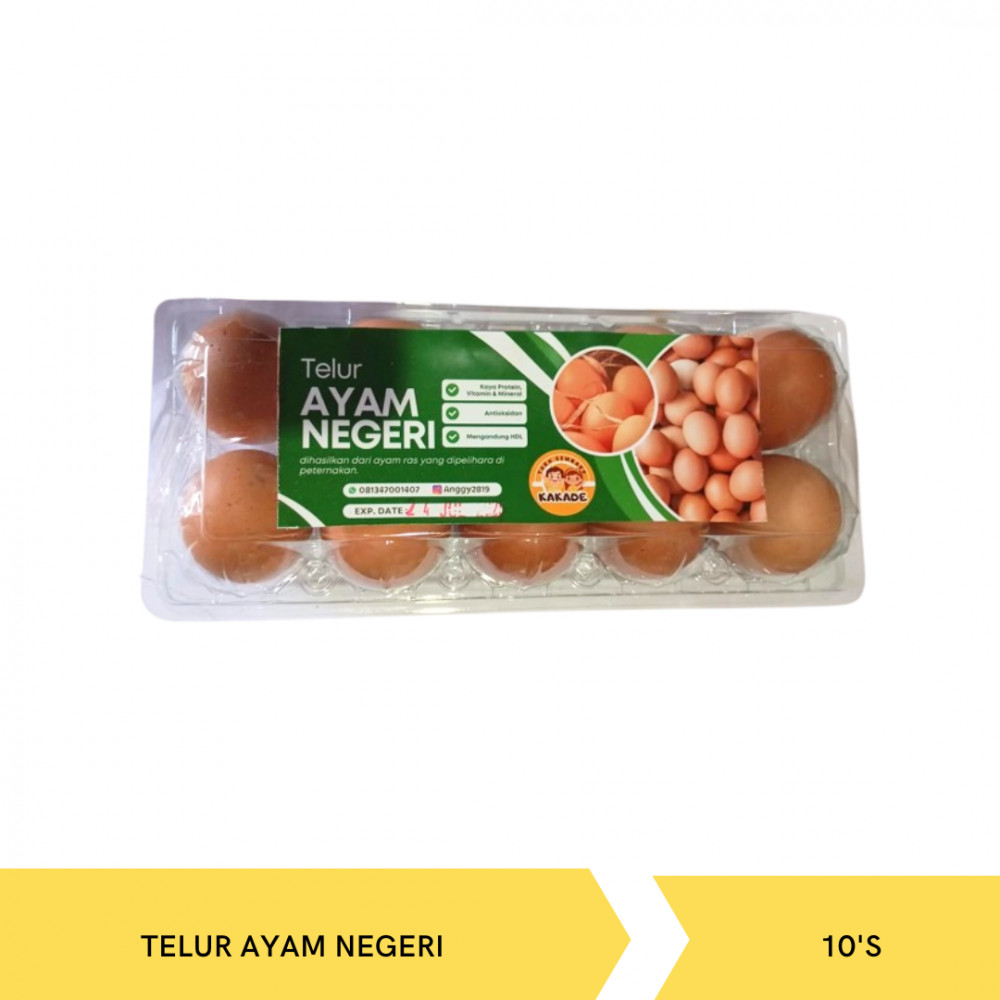 KAKADE TELUR AYAM NEGERI PACK 10`S