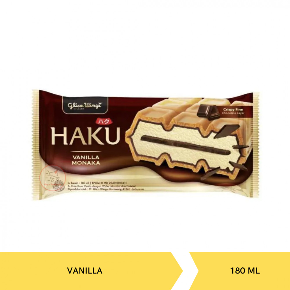 GLICO HAKU MONAKA VANILLA 180ML X 24