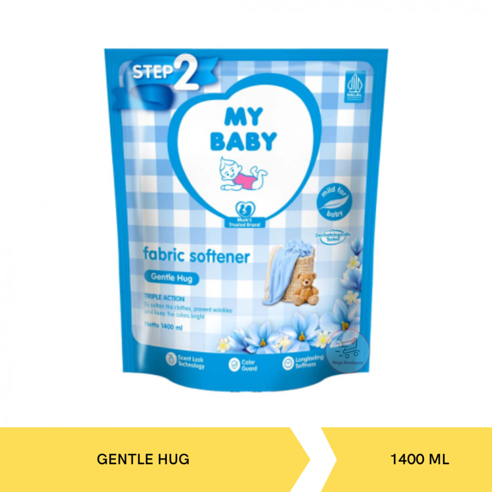 MY BABY SOFTENER GENTLE HUG POUCH 1400ML X 6