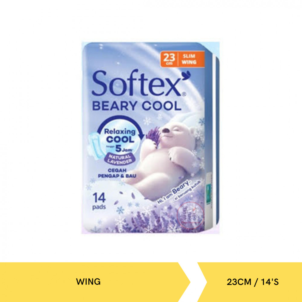 SOFTEX NAT COOL WING 23CM/14`S X 24