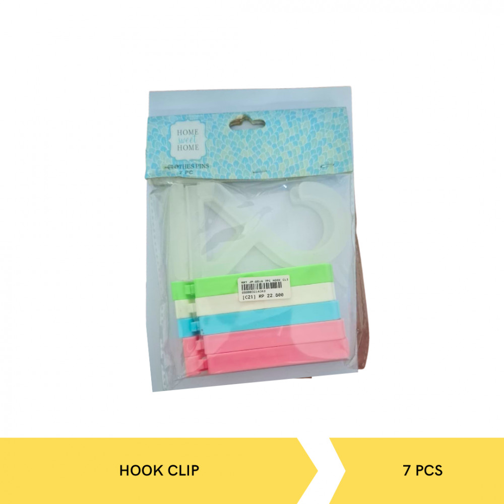 RRT JP-001A 7PC HOOK CLIPS/CLOTCHES PINS
