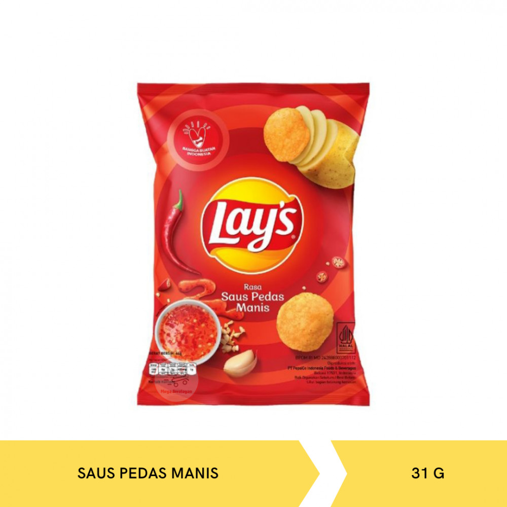 LAYS SAUS PEDAS MANIS 31G X 30
