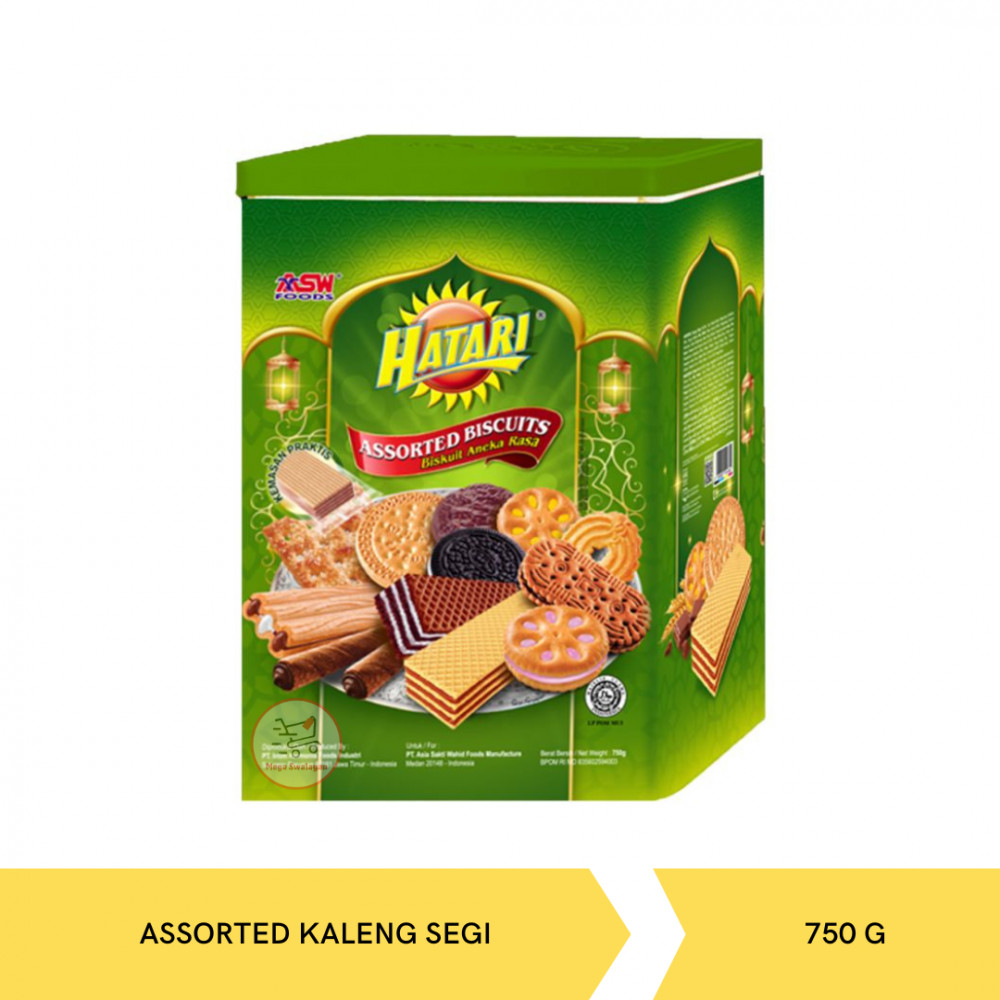 HATARI BISCUIT ASSORTED 750G KLG SEGI X 6