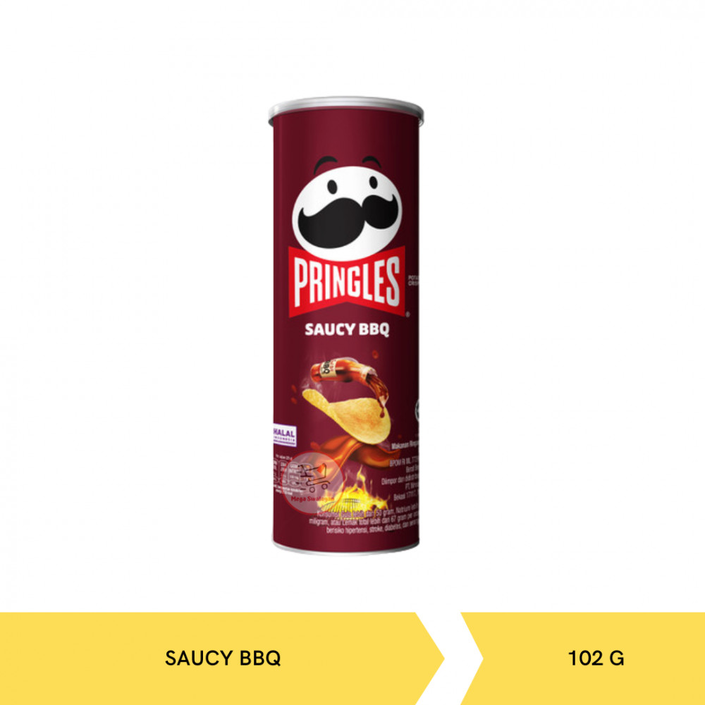 PRINGLES SAUCY BBQ 102G X 12