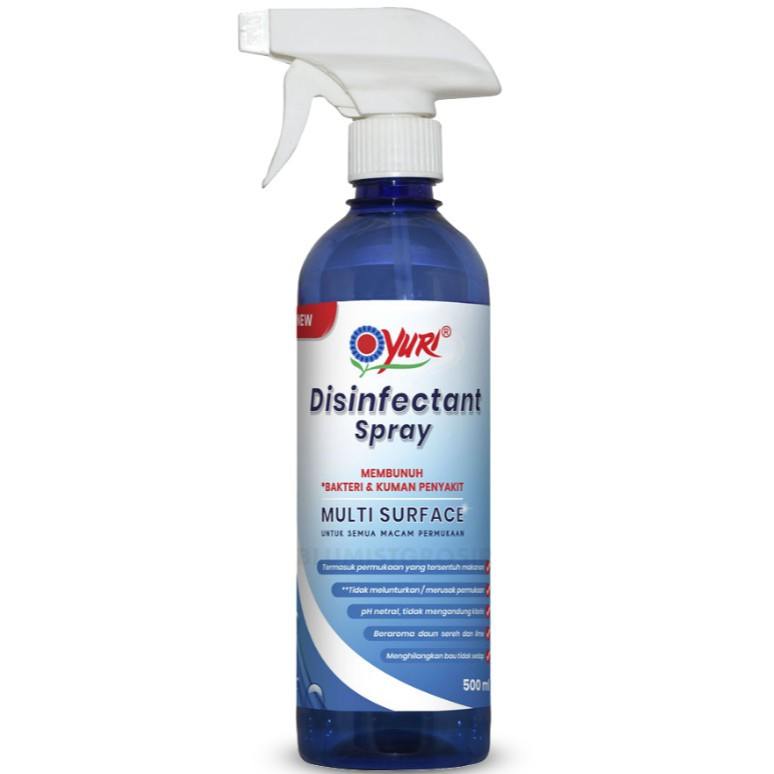 YURI DISINFECTANT SPRAY 500ML X 12