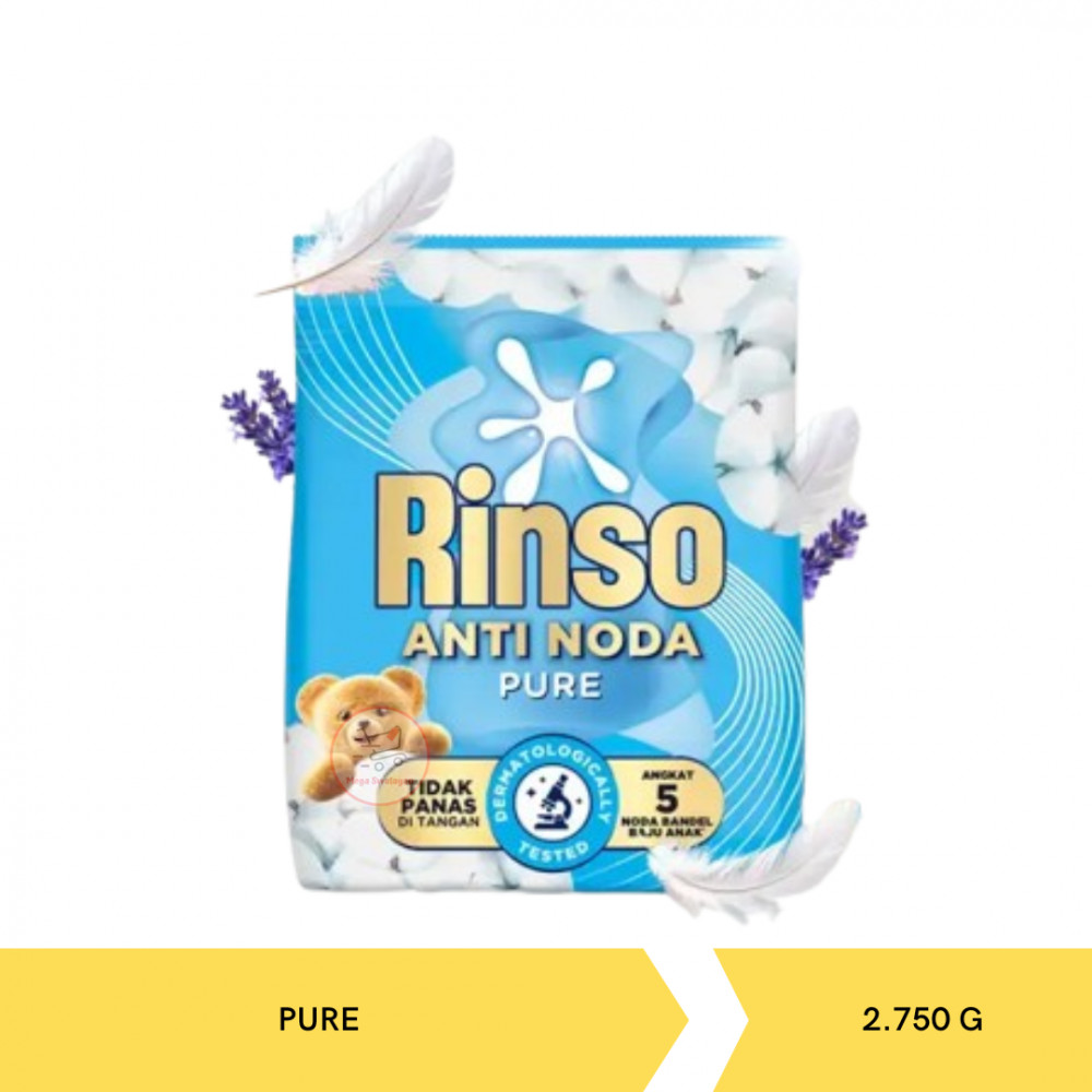 RINSO AN PWD PURE 2.750G X 4