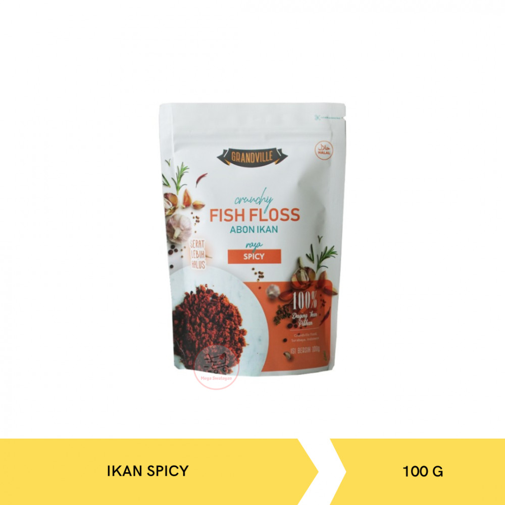 GRANDVILLE ABON IKAN SPICY 100G X 12