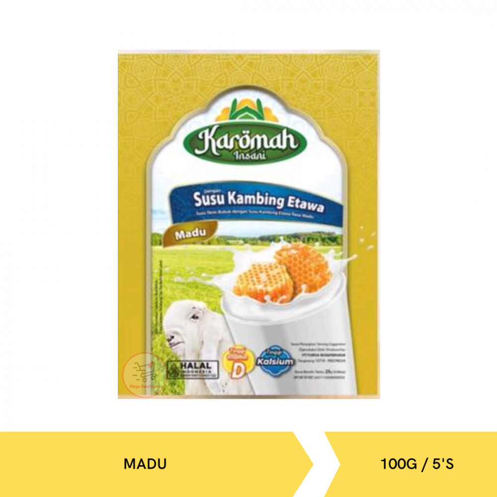 KAROMAH SUSU KAMBING ETAWA MADU 125G/5`S